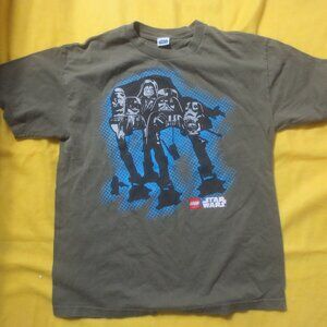 Vintage Star Wars Lego The Dark Side Empire Characters T-Shirt - Size Large.
